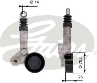 Belt Tensioner, V-ribbed belt DriveAlign™ T39113