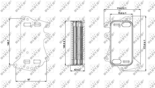 Oil Cooler, automatic transmission EASY FIT 31282
