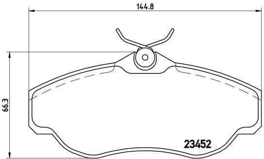 Brake Pad Set, disc brake PRIME LINE P44008
