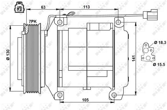 Compressor, air conditioning EASY FIT 32881