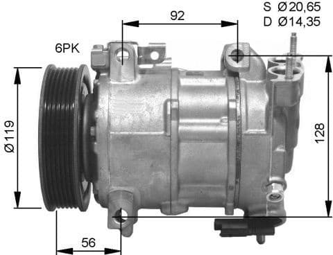 Compressor, air conditioning EASY FIT 32593