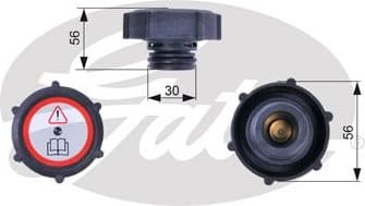 Cap, coolant tank RC243