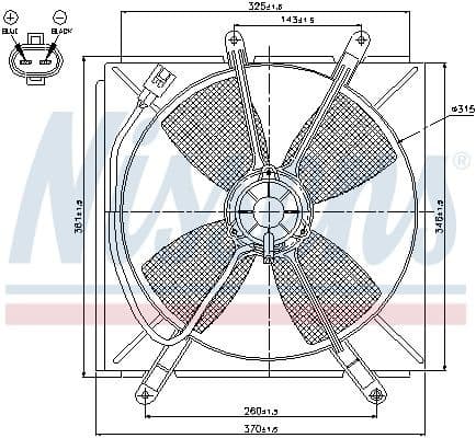 Fan, engine cooling 85533