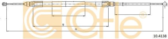 Cable Pull, parking brake 10.4138