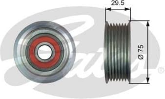 Deflection/Guide Pulley, V-ribbed belt DriveAlign™ T36447