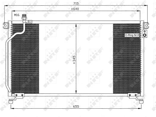 Condenser, air conditioning EASY FIT 35374