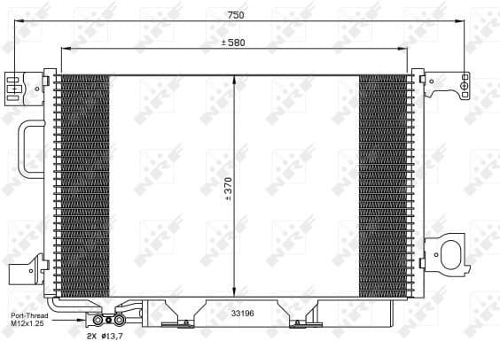 Condenser, air conditioning EASY FIT 35623