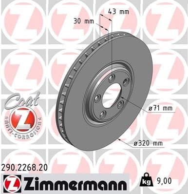 Brake Disc COAT Z 290.2268.20