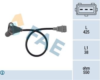 Sensor, crankshaft pulse 79364