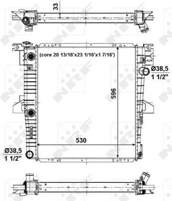 Radiator, engine cooling EASY FIT 56034