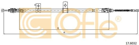 Cable Pull, parking brake 17.6032