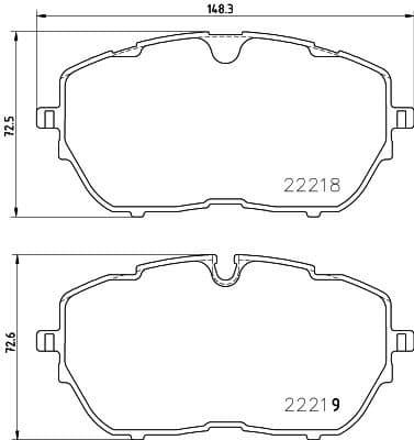 Brake Pad Set, disc brake PRIME LINE P61128