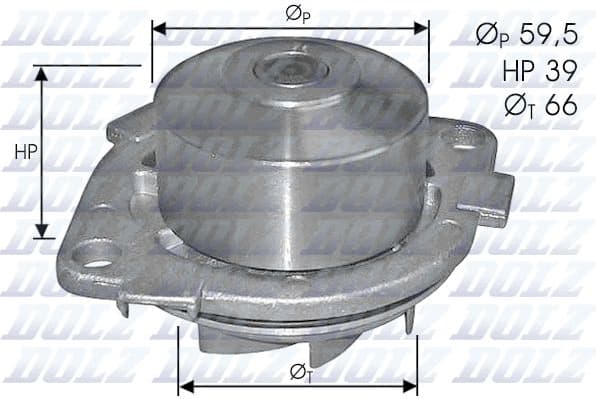 Water Pump, engine cooling S211