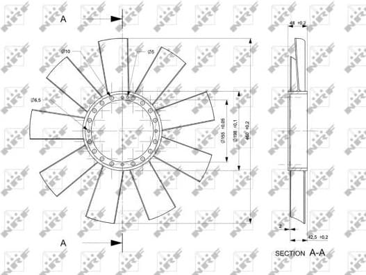 Fan Wheel, engine cooling 49811