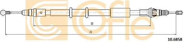 Cable Pull, parking brake 10.6858