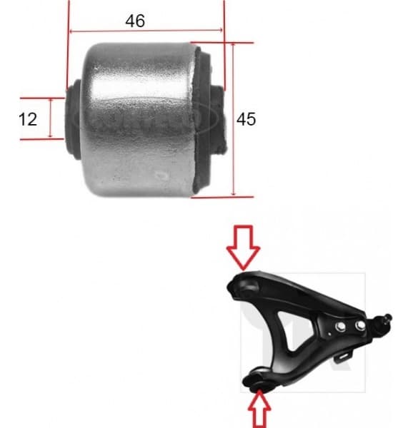 Silentblock front axle 21652448 - image 2