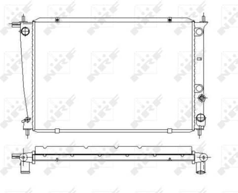 Radiator, engine cooling 53371