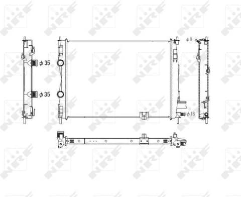 Radiator, engine cooling 53756 - image 2