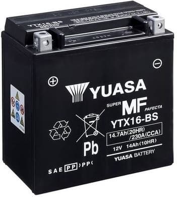 Starter Battery Maintenance Free YTX16-BS