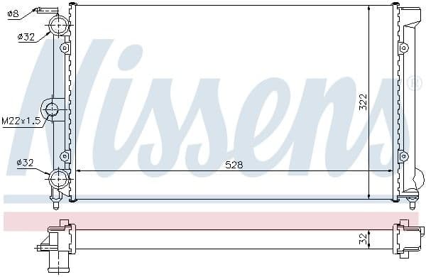 Radiator, engine cooling 651111