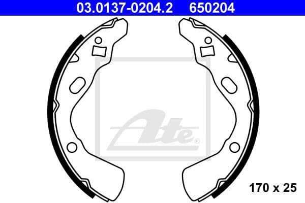 Brake Shoe Set 03.0137-0204.2