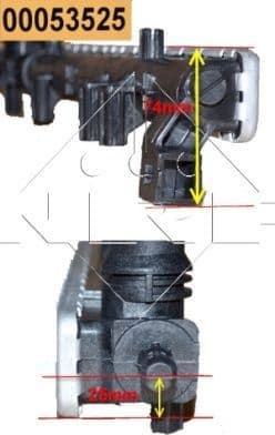 Radiator, engine cooling EASY FIT 53525 - image 2