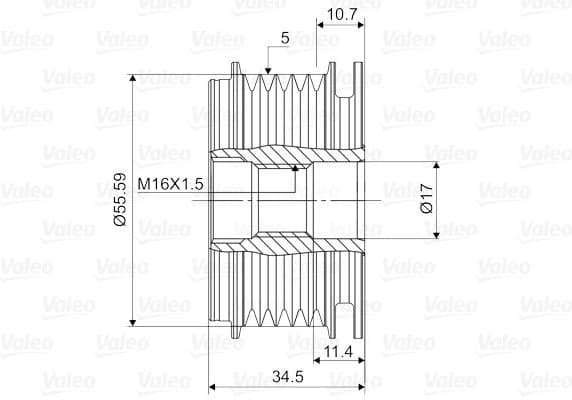 Alternator Freewheel Clutch VALEO NEW SPARE PART 588114 - image 2