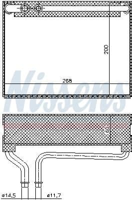 Evaporator, air conditioning 92186