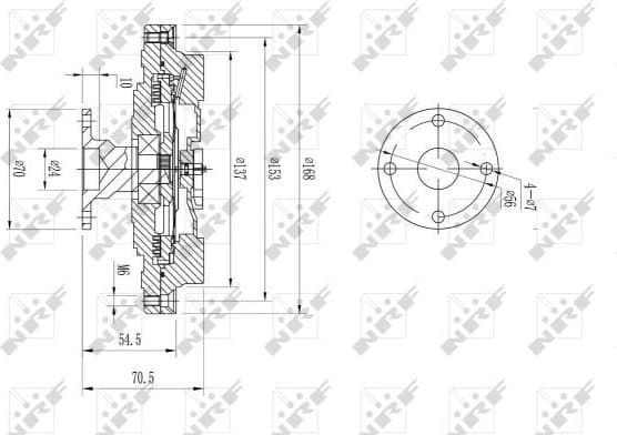 Clutch, radiator fan 49608 - image 2