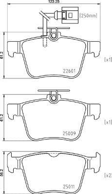 Brake Pad Set, disc brake PRIME LINE P85162