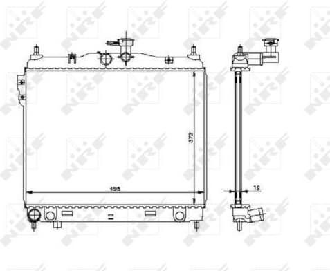 Radiator, engine cooling 53361