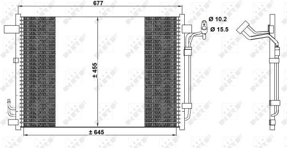 Condenser, air conditioning EASY FIT 350094