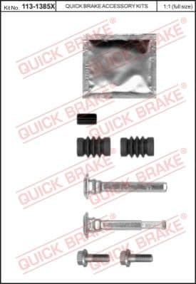 Brake caliper guide repkit 113-1385X