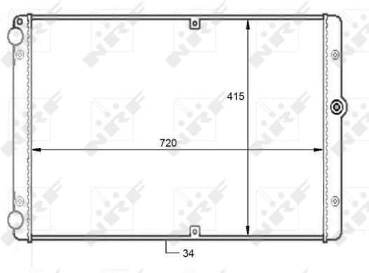 Radiator, engine cooling 59088