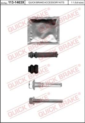 Guide Sleeve Kit, brake caliper 113-1463X