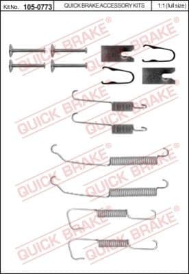 Brake shoes accessory kit 105-0773 - image 2