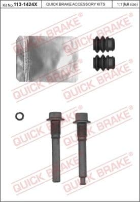 Brake caliper guide repkit 113-1424X