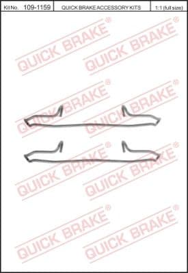 Brake pads accessory kit 109-1159