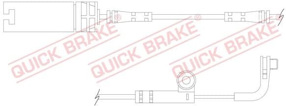 Brake pad wear indicator WS0218A