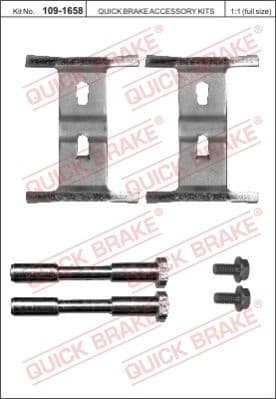 Brake pads accessory kit 109-1658