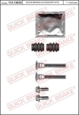Brake caliper guide repkit 1131363X