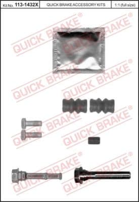 Brake caliper guide repkit 1131432X