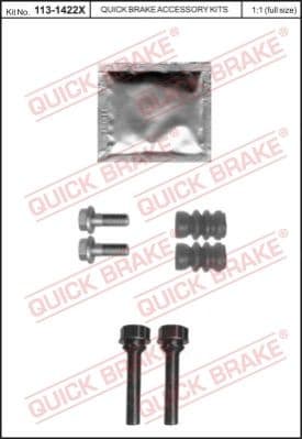 Brake caliper guide repkit 1131422X - image 2