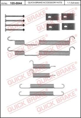 Accessory Kit, brake shoes 105-0844