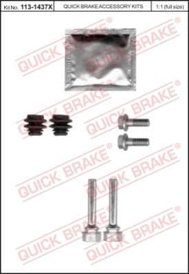 Guide Sleeve Kit, brake caliper 113-1437X