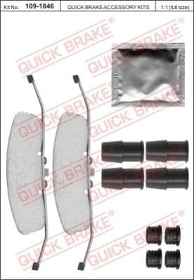 Brake pads accessory kit 109-1846