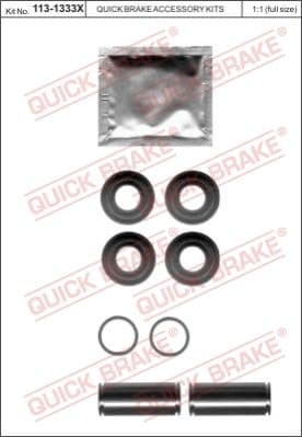Brake caliper guide repkit 1131333X