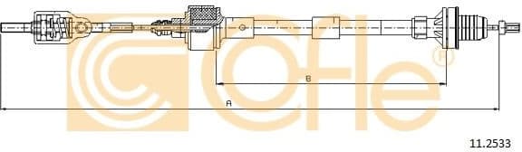 Cable Pull, clutch control 11.2533