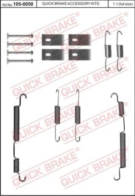 Accessory Kit, brake shoes 105-0050