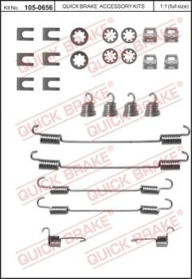 Accessory Kit, brake shoes 105-0656